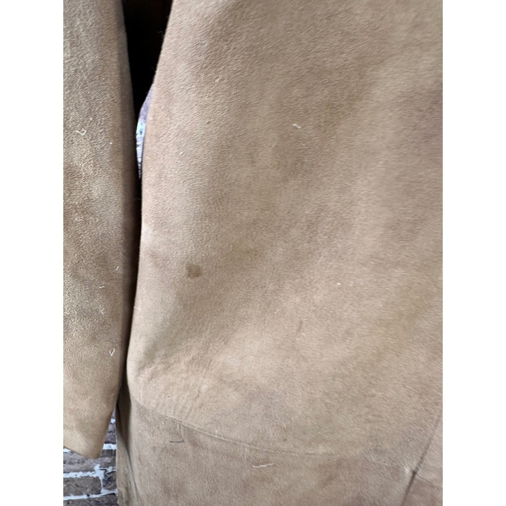 Vintage 50's 60's Suede Coat Mink Fur Collar – Film Wardrobe / Collector Piece - Picture 10 of 16